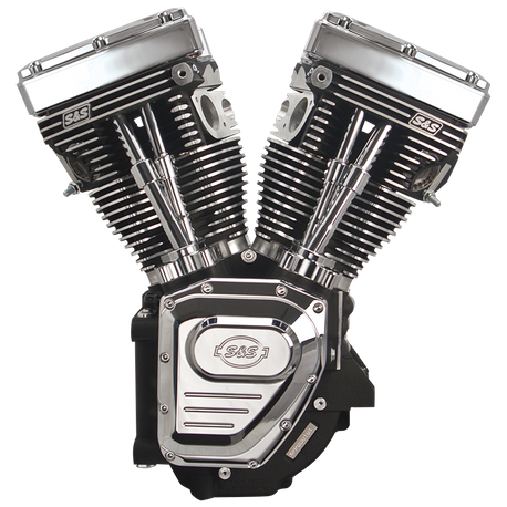 T124 Long Block Engine for 1999-2006 (except 2006 Dyna®) with 640 Cam - Wrinkle Black