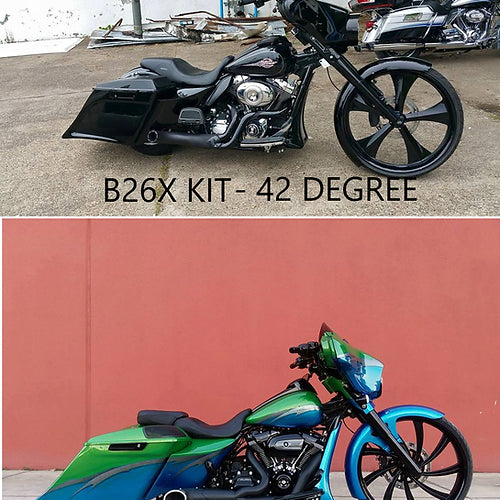 Touring Bolt On Big Wheel kit for 26 or 30 wheel 42° rake- 1989-2022
