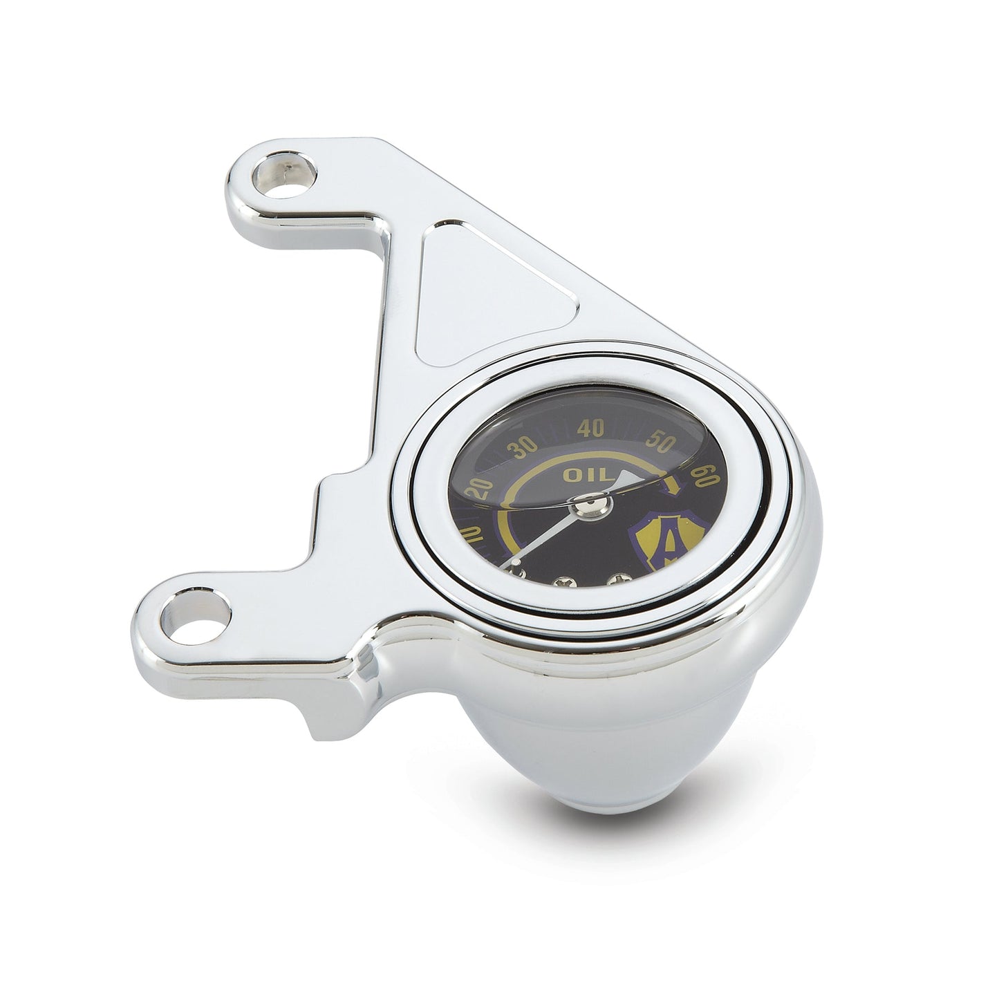RADIUS OIL PRESSURE GAUGE, CHROME