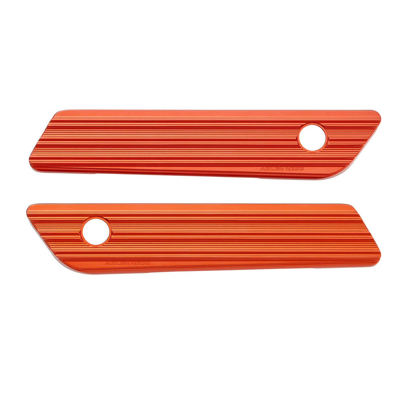 10-GAUGE® SADDLEBAG LATCH COVERS, ORANGE 14-UP FLT