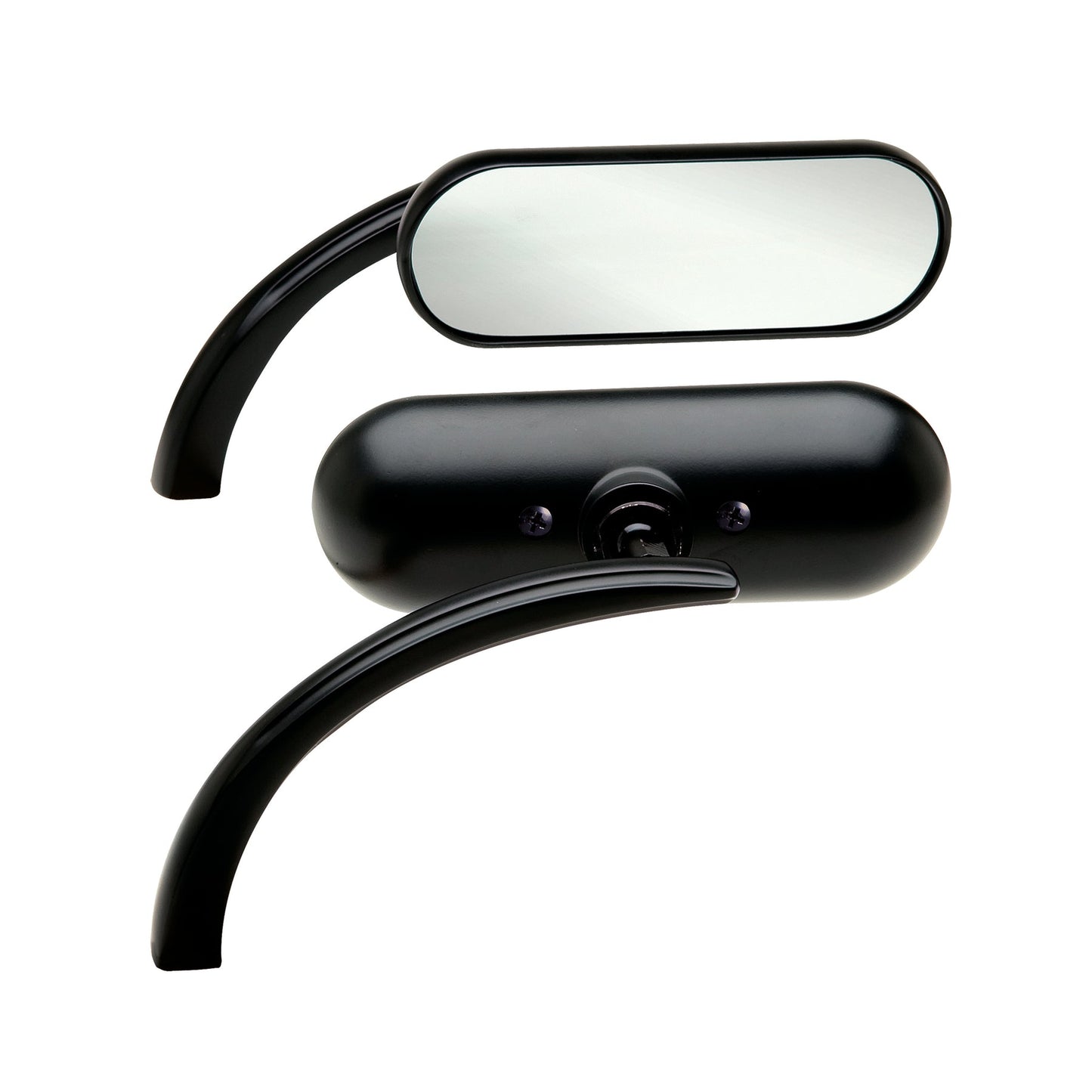 MINI OVAL MICRO MIRRORS, BLACK