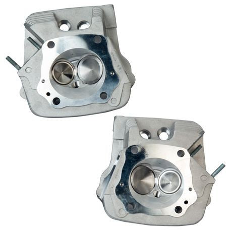 Super Stock® Cylinder Head Kit For S&S® 4" Bore V107 and V113 Engines For 1984-'99 HD® Big Twins - Natural Aluminum Finish