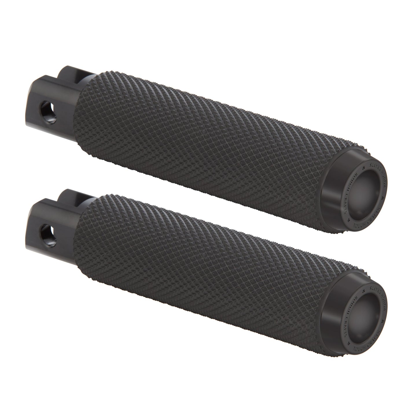 ROUGH CRAFTS® FOOTPEGS, BLACK