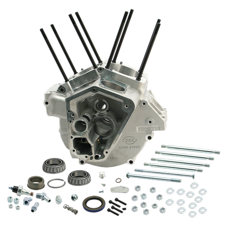 Super Stock® Alternator Style Crankcase for 1992-'99 Big Twins with Stock Bore - Natural
