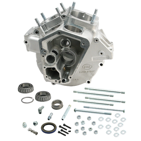 Super Stock® Alternator Style Crankcase for 1970-'84 Big Twins with Stock Bore - Natural