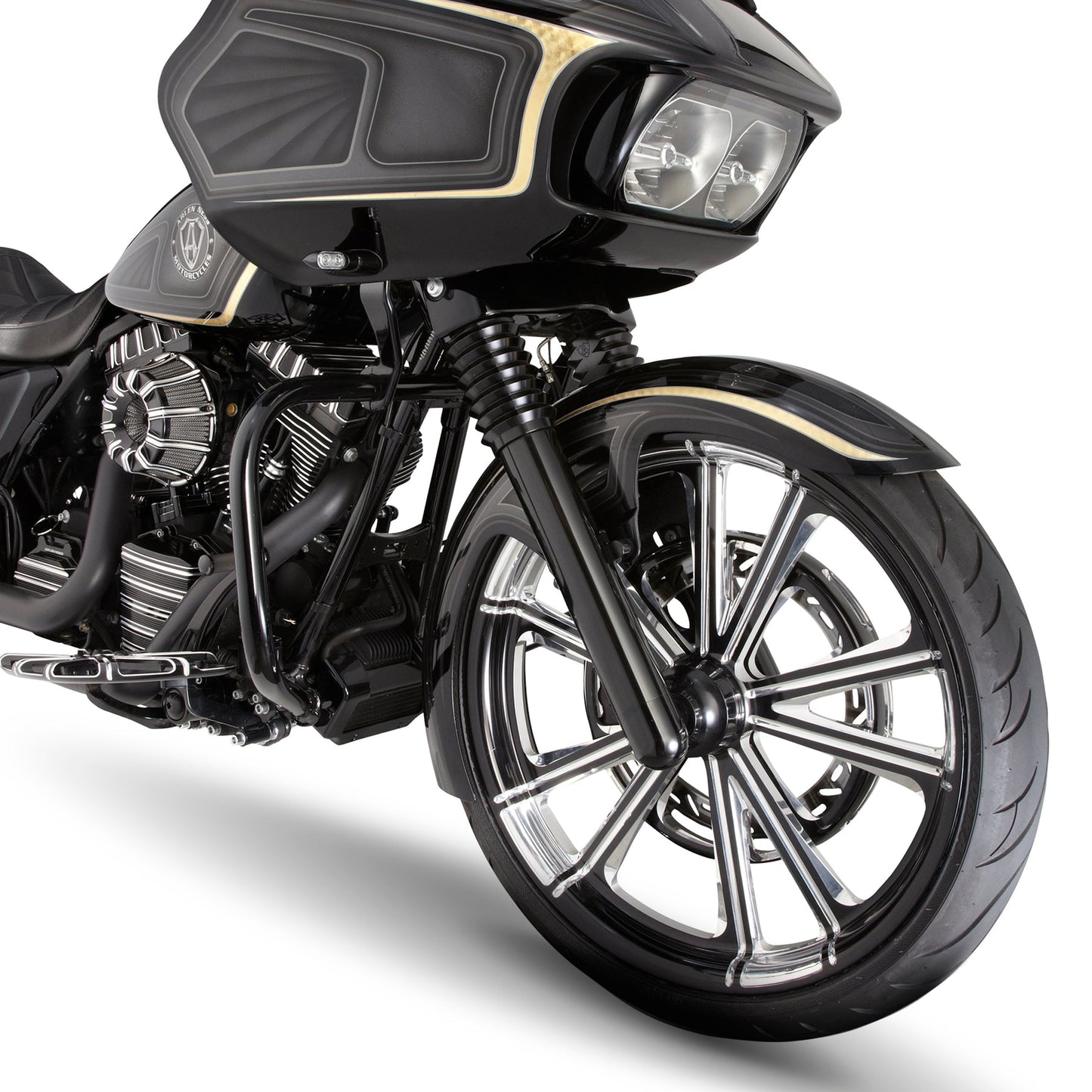 SMOOTH "HOT LEG" FORK LEGS, BLACK