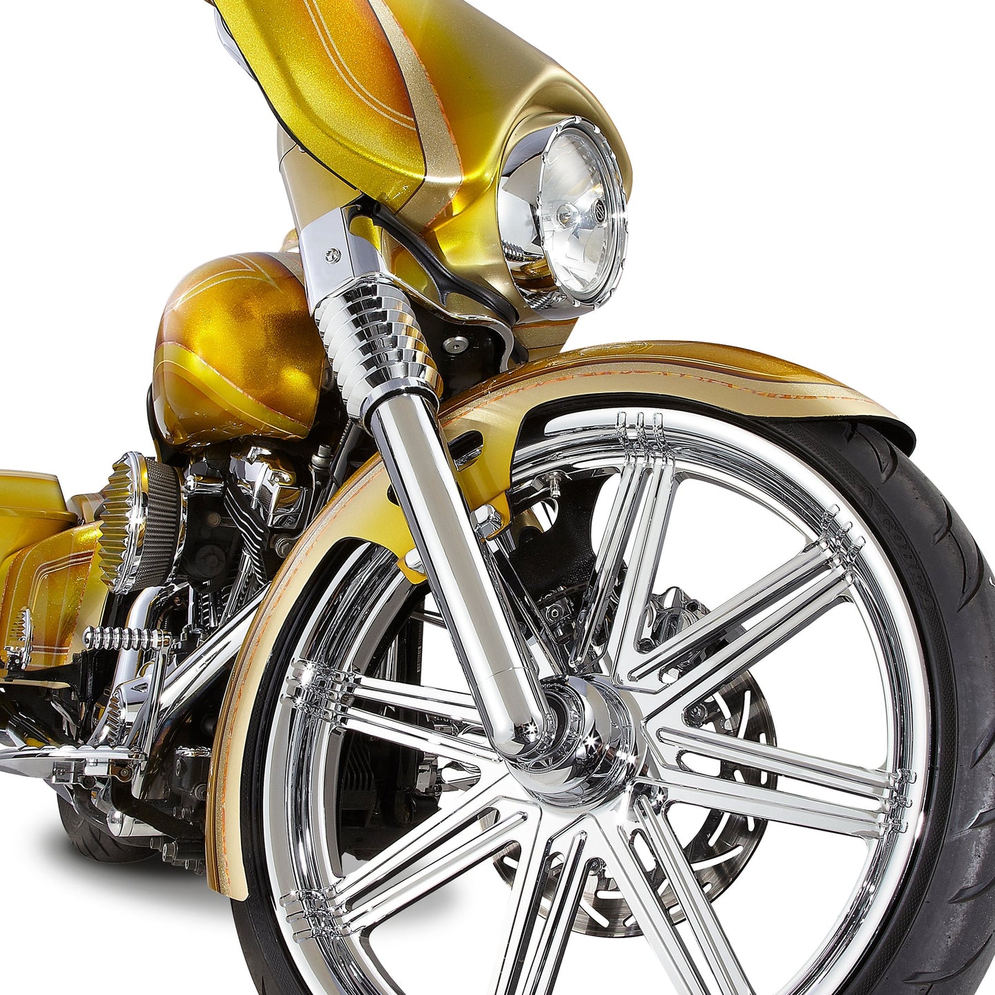 SMOOTH "HOT LEG" FORK LEGS, CHROME