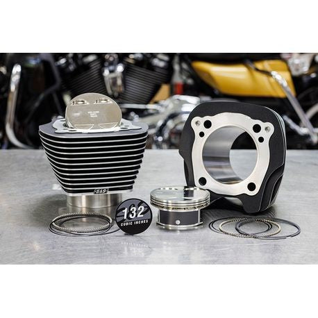 132" Big-Bore Kit 4.5" Stroke Highlighted Cylinders for 2017-up M8 Models