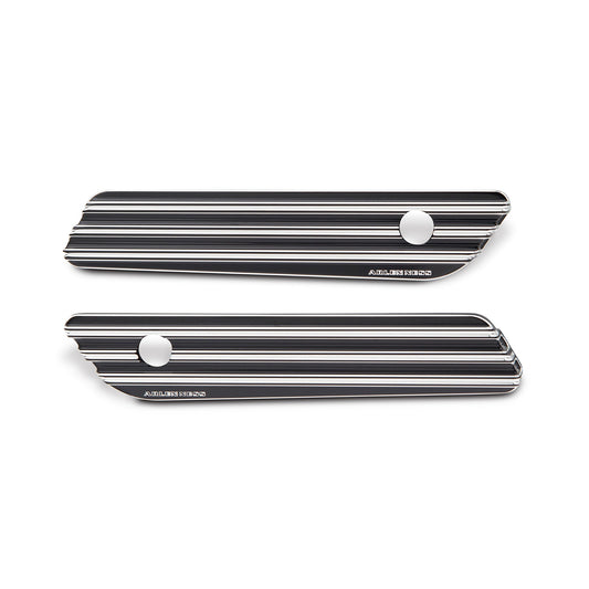 10-GAUGE® SADDLEBAG LATCH COVERS, BLACK 14-UP FLT