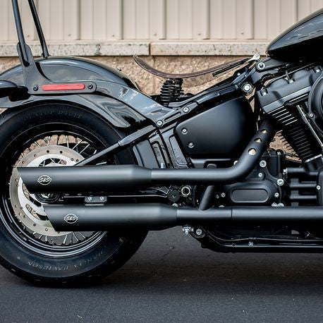 SLASH CUT EUROPEAN SPEC EC SLIP-ONS for SOFTAIL® MODELS—Black