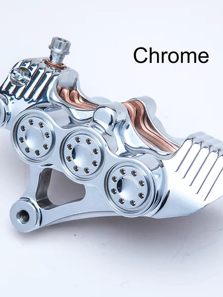 Stoppie King™ Monoblock Radial Caliper Left Side for 18" Rotor -Black Contrast