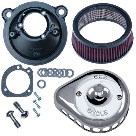 Stealth Air Cleaner Kit with Chrome Mini Teardrop Cover for 2007-Up HD® XL Sportster® Models with Stock EFI