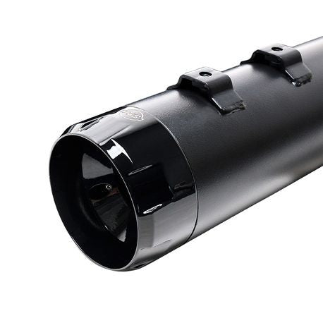 Mk45 TOURING MUFFLER for 1995–2016 TOURING MODELS—Black with Black Thruster End Cap