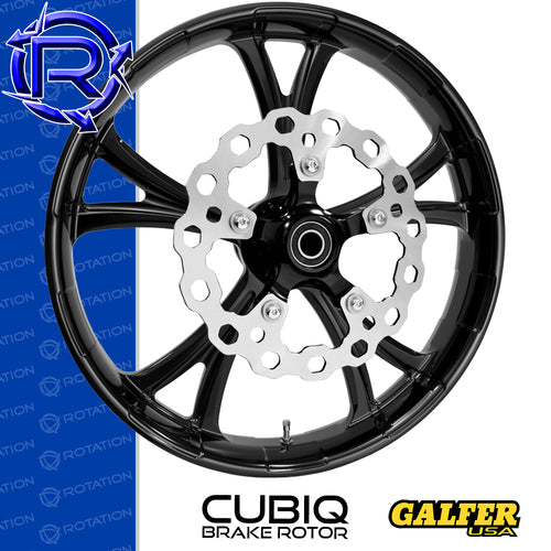 Rotation Titan Gloss Black Touring Wheel / Front