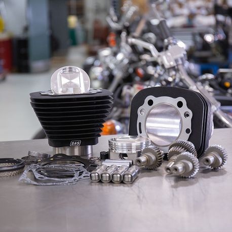 Hooligan Kit - 1200cc to 1250cc for 2000-'21 HD® Sportster® Models - Wrinkle Black