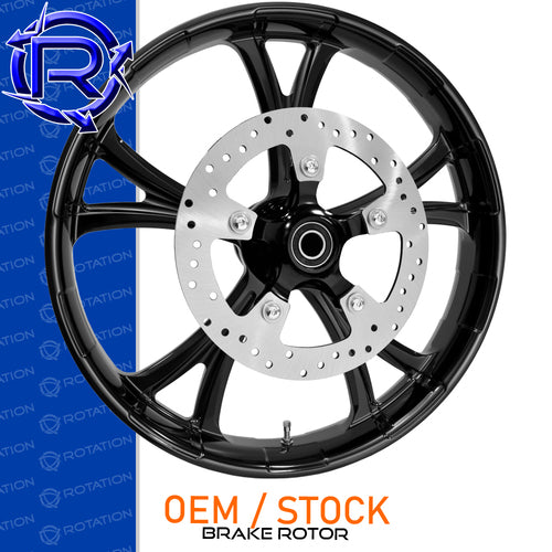 Rotation Titan Gloss Black Touring Wheel / Front