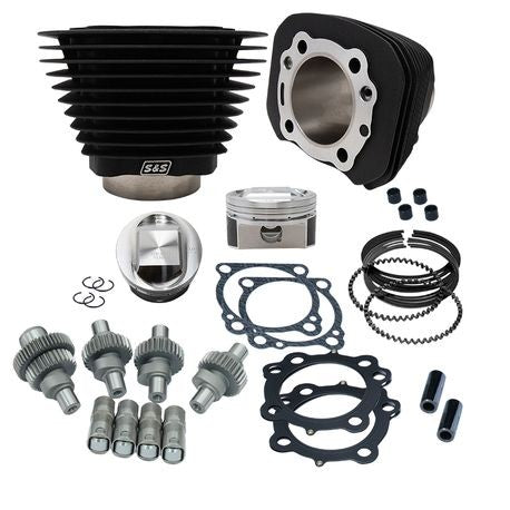 Hooligan Kit - 1200cc to 1250cc for 2000-'21 HD® Sportster® Models - Wrinkle Black
