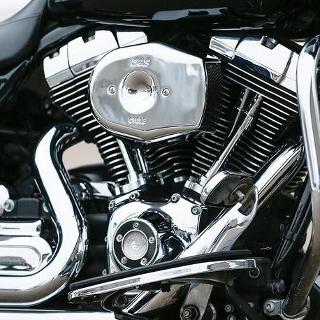 Stealth Air Cleaner Kit with Chrome Tribute Cover for 2008-2016 HD® Touring Models and 2016-2017 Softail®Models