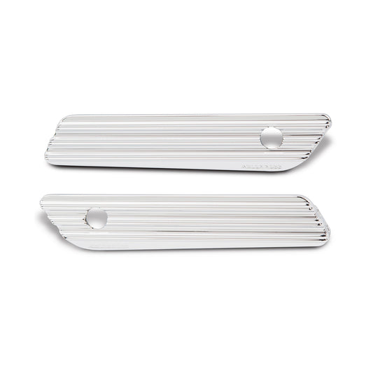 10-GAUGE® SADDLEBAG LATCH COVERS, CHROME 14-UP FLT