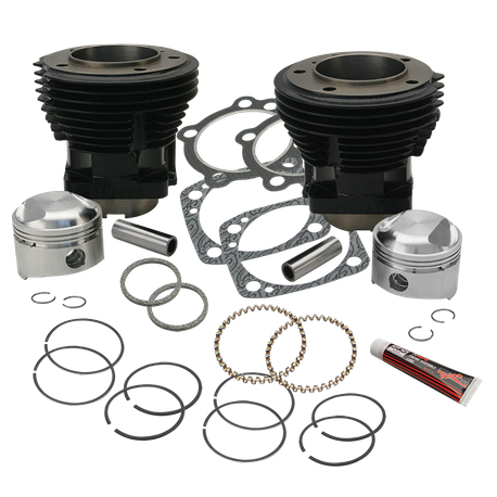 80" 3-1/2" Bore Cylinder and Standard Compression Piston Kit for 1979-'84 80" HD® Big Twins - Gloss Black Finish