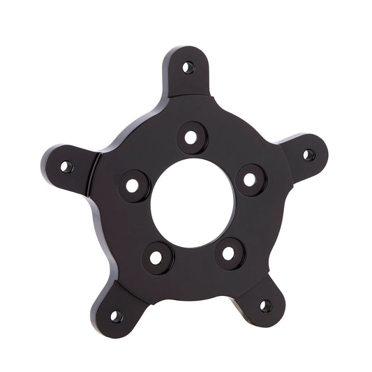 FLT BRAKE ROTOR ADAPTER, UNIVERSAL FITMENT BLACK