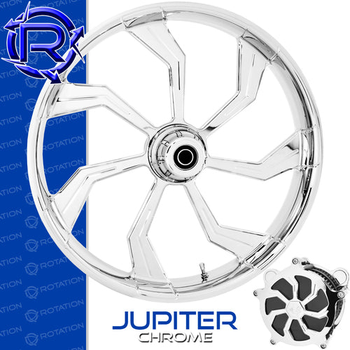 Rotation Jupiter Chrome Touring Wheel / Rear