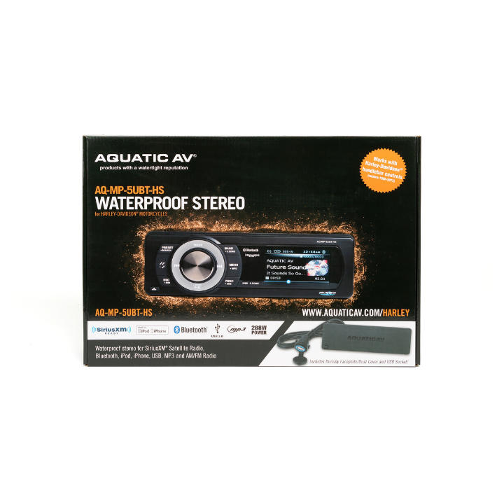 Aquatic AV Canada MP5+ Stereo for Harley-Davidson (1998-2013)