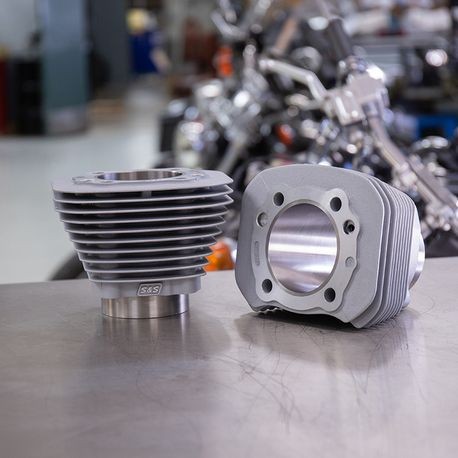 1250cc 3 9/16" Bore Cylinder Set for 1986-'21 HD® Sportster® Models - Silver
