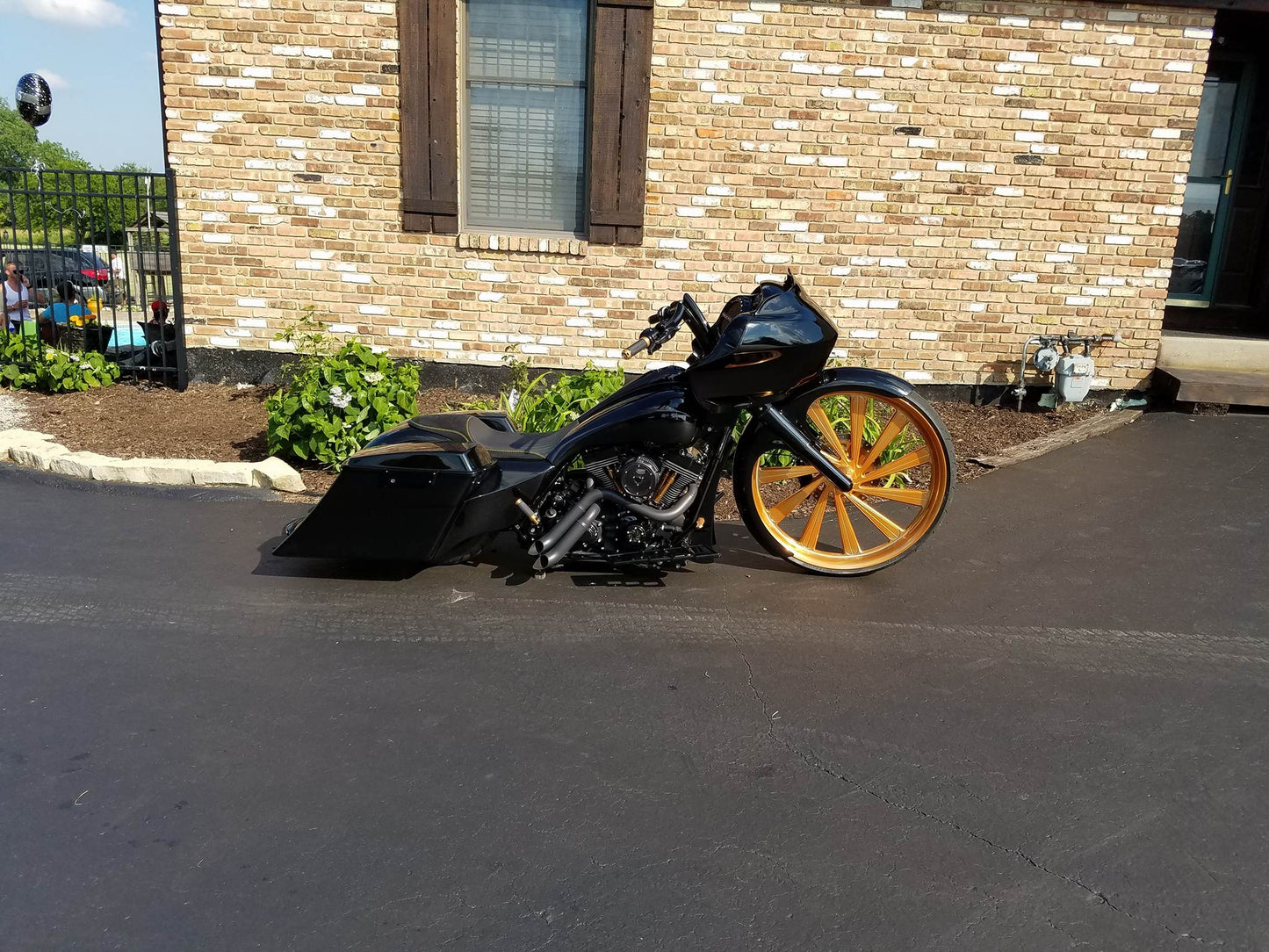 DERAILED FRONT WHEEL
