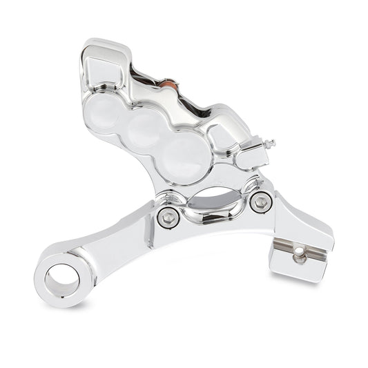 REAR 6-PISTON DIFFERENTIAL BORE BRAKE CALIPERS, CHROME