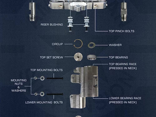 NECK ONLY KIT - For our Bolt On Big Wheel kit - 4 OR 8 Deg- 1989-2022