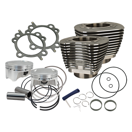 107" Bolt-In Big Bore Kit for 2007-'17 HD® Big Twins (except '17 touring) - Wrinkle Black Finish