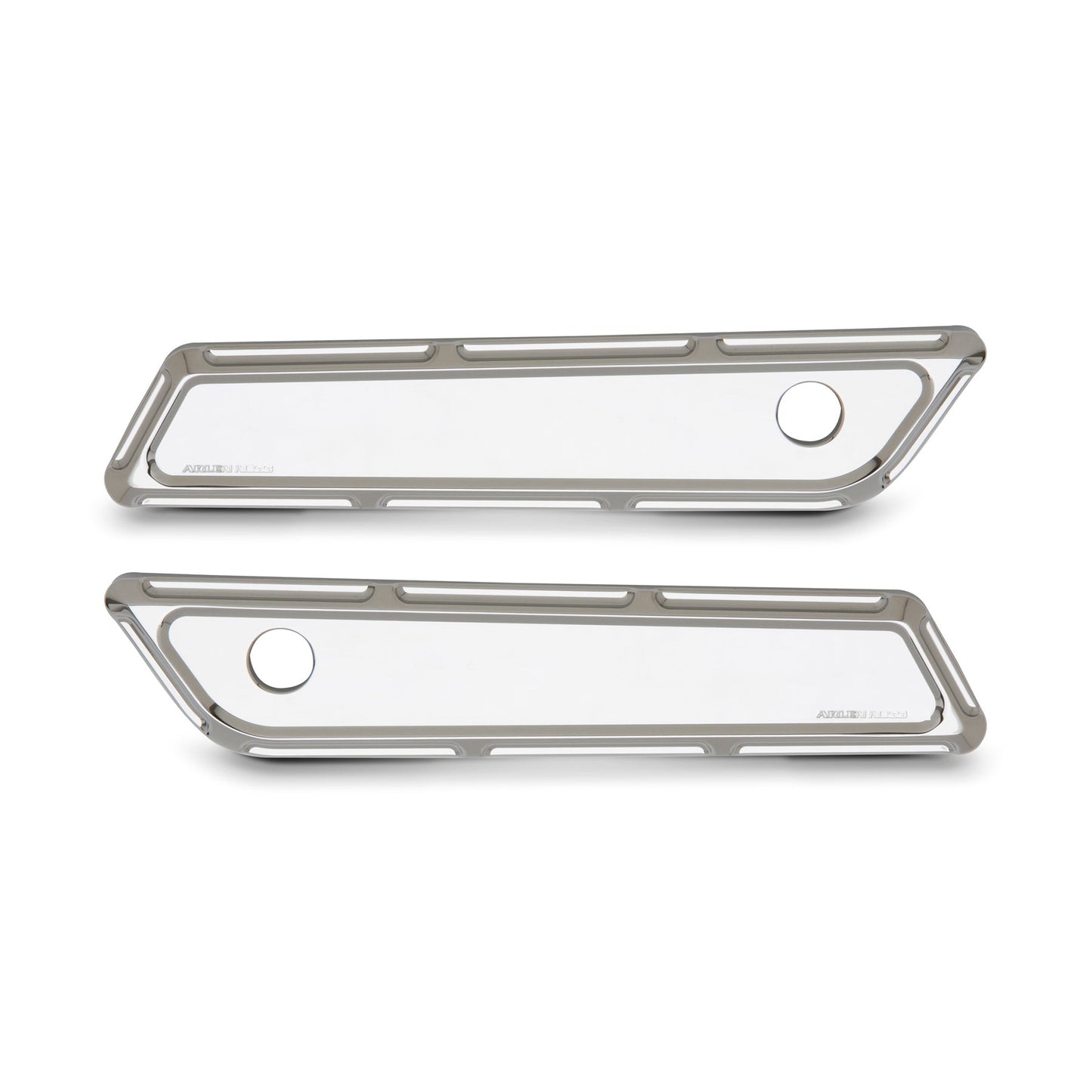 BEVELED® SADDLEBAG LATCH COVERS, CHROME 14-UP FLT