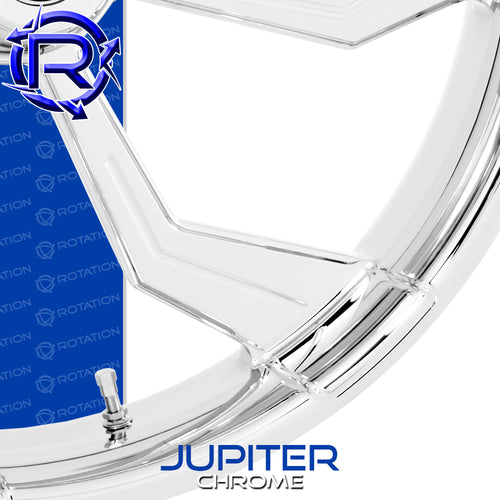 Rotation Jupiter Chrome Touring Wheel / Rear