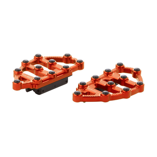 NESS-MX PASSENGER FLOORBOARDS, ORANGE