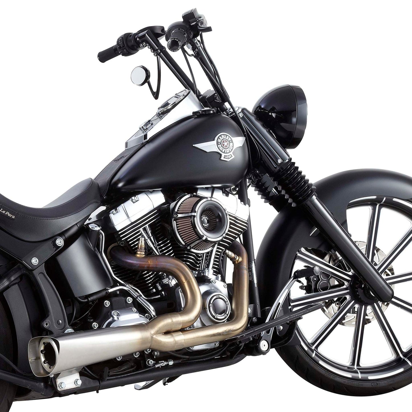 SLOT TRACK INVERTED SERIES AIR CLEANER, BLACK