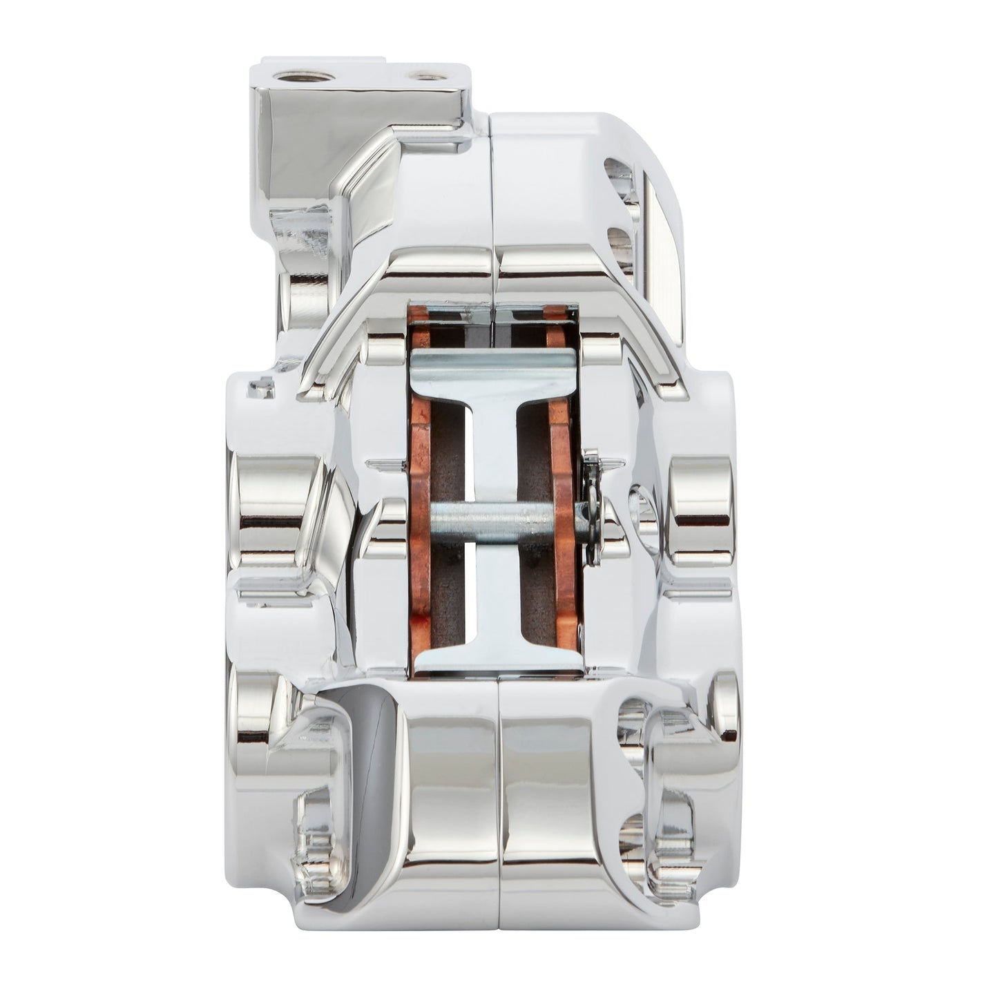 REAR 4-PISTON BRAKE CALIPERS, CHROME