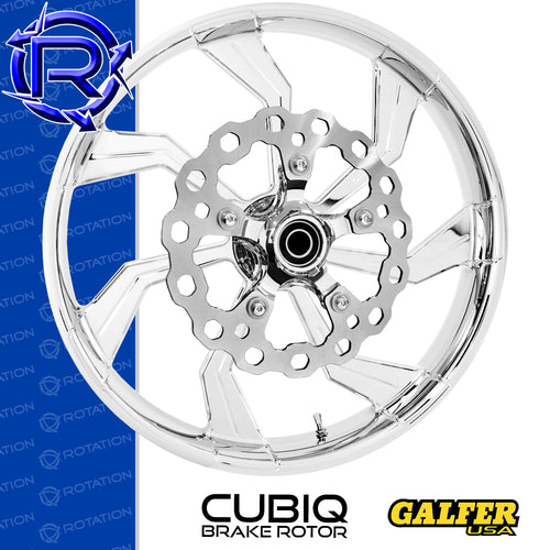 Rotation Jupiter Chrome Touring Wheel / Rear