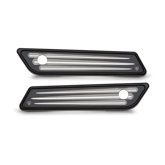 DEEP CUT® SADDLEBAG LATCH COVERS, BLACK 14-UP FLT