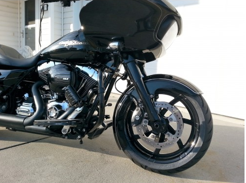 NATIVE 180mm Pitbull RUSH Front Tire Kit for 2014-19 HD touring with STOCK FORK LEGS