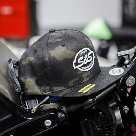 S&S® Cycle Classic Snapback with Camo Visor