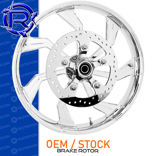 Rotation Jupiter Chrome Touring Wheel / Rear