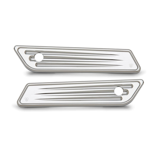 DEEP CUT® SADDLEBAG LATCH COVERS, CHROME 14-UP FLT
