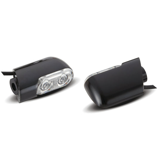DIRECT BOLT-ON INDICATOR LIGHTS FOR FLT TOURING, BLACK