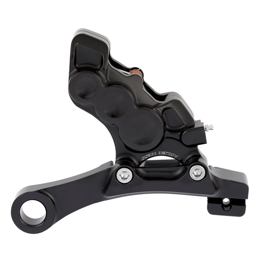 REAR 6-PISTON DIFFERENTIAL BORE BRAKE CALIPERS, BLACK