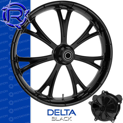 Rotation Delta Gloss Black Touring Wheel / Rear