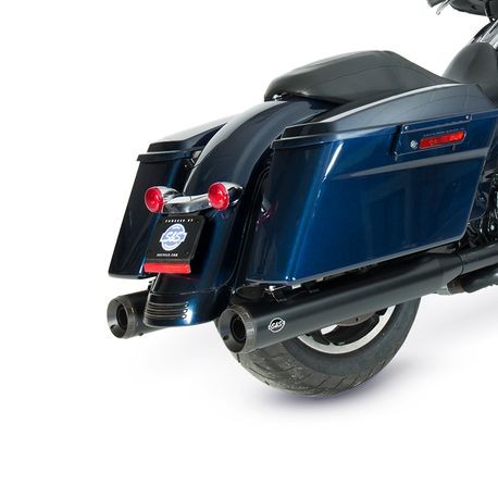 GRAND NATIONAL® SLIP-ONS for 1995–2016 HARLEY-DAVIDSON® TOURING MODELS and 2009–2021 TRIKE MODELS–Black