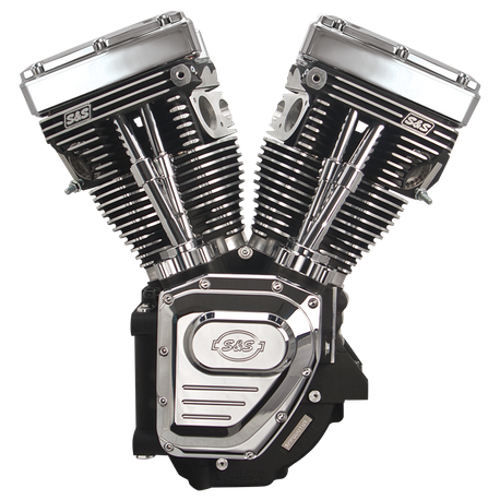 T124LC Long Block Engine for 1999-2006 (except 2006 Dyna®) with 585 Cam - Wrinkle Black