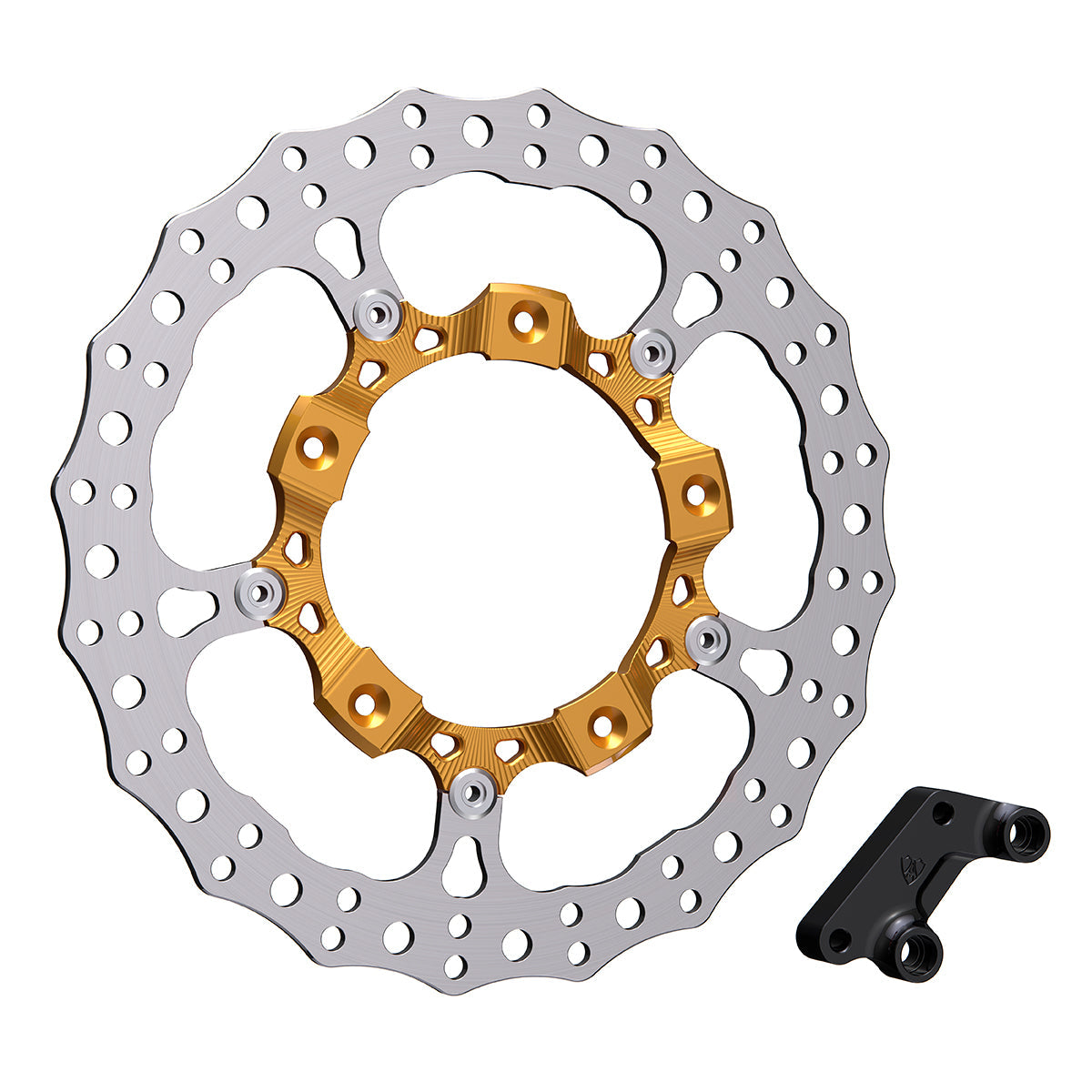 14" BILLET BIG BRAKE ROTORS, GOLD