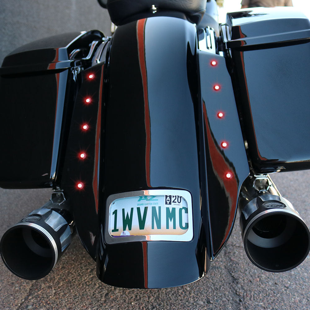 Swoop Rear Fender w/Lightning Bolts